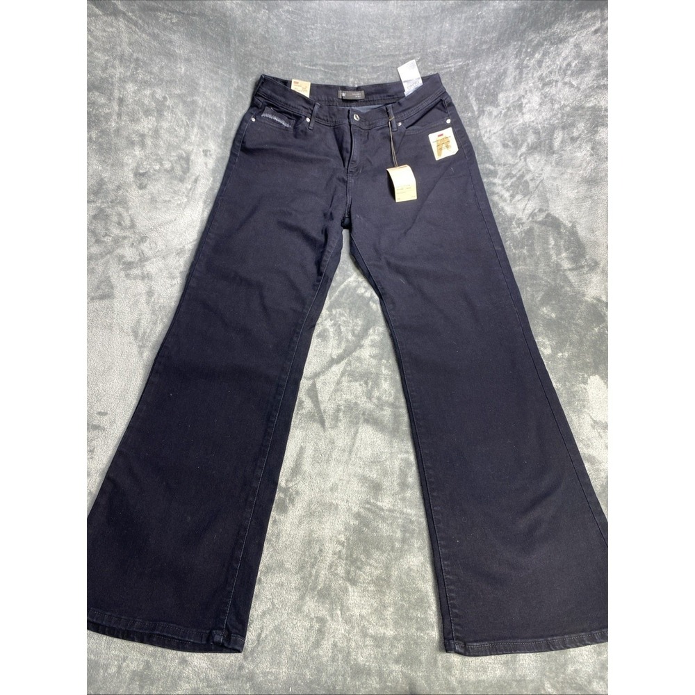 Levi's 512 Womens Jeans Black Skinny Leg Perfectly Slimming 16 x 32 Stretch NWT